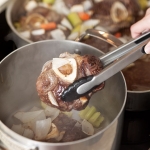 beef shanks and vegetables