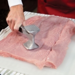 pounding a pork tenderloin