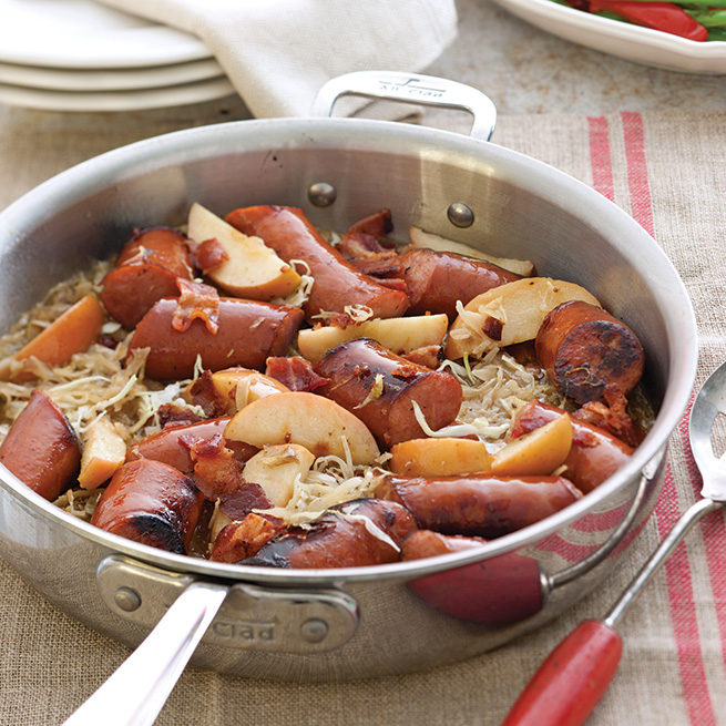 Skillet Sausage and Apples