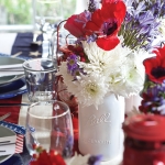 patriotic holiday tablesetting