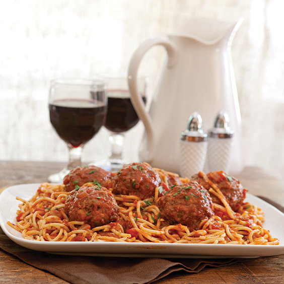 Spaghetti Supper: Spaghetti and Colossal Meatballs