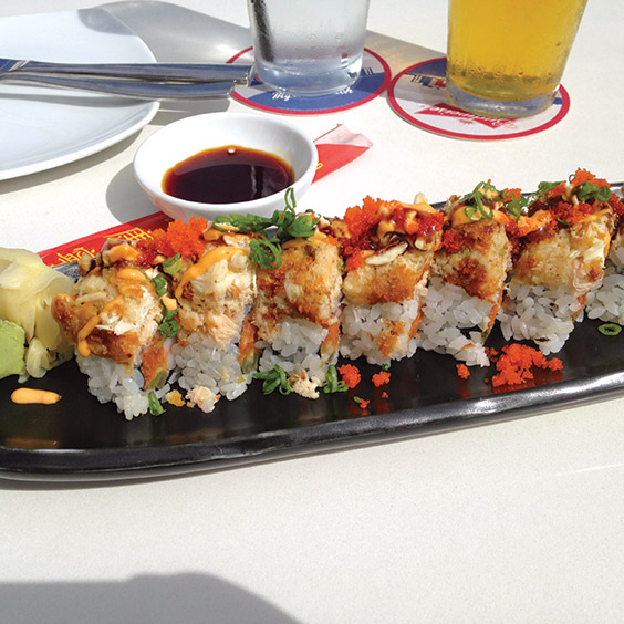 sushi at The Wicked Tuna in Murrells Inlet, South Carolina