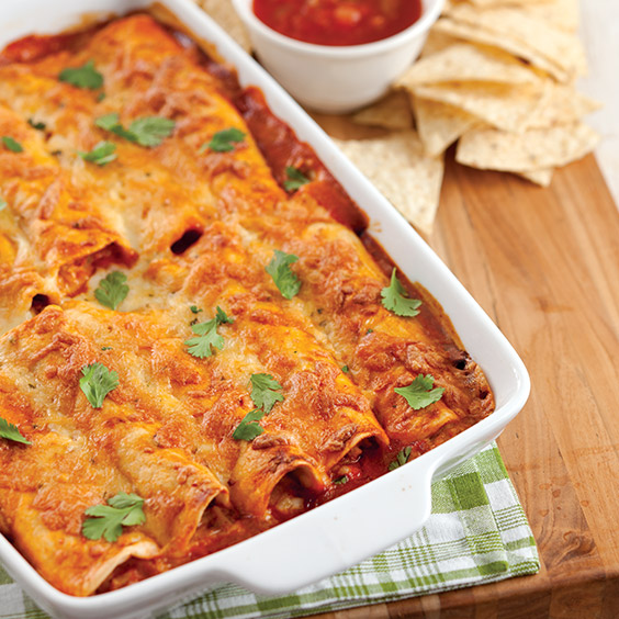 make-ahead meals chicken-and-rice-enchiladas