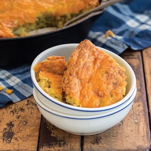 Make One and Take One: Side Dishes Cheesy Corn Spoon Bread