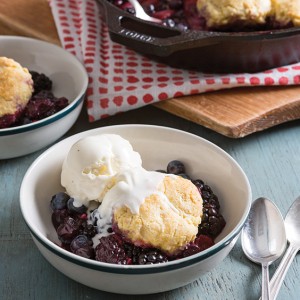 Berry Cobbler with Cornmeal Biscuits