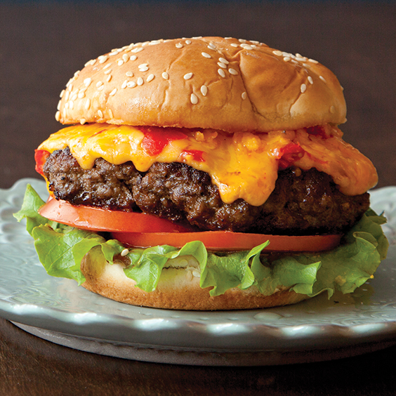 Pimiento Cheese-Topped Cheeseburgers
