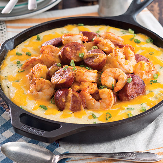 Baked Creole Shrimp and Grits