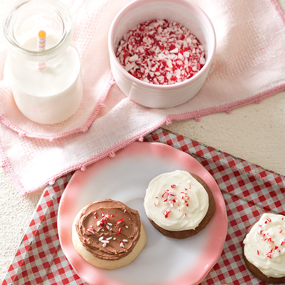 Peppermint and Chocolate Cookies