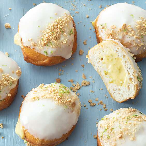 Key Lime-Filled Doughnuts