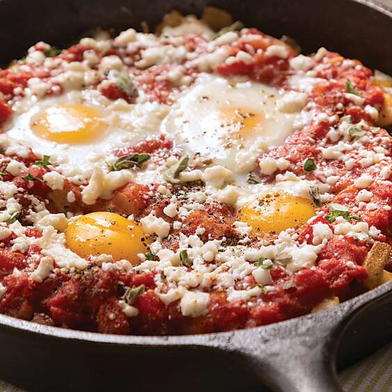 Skillet Fries with Sausage and Eggs