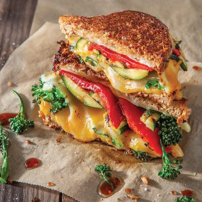 Balsamic Veggie Grilled Cheese
