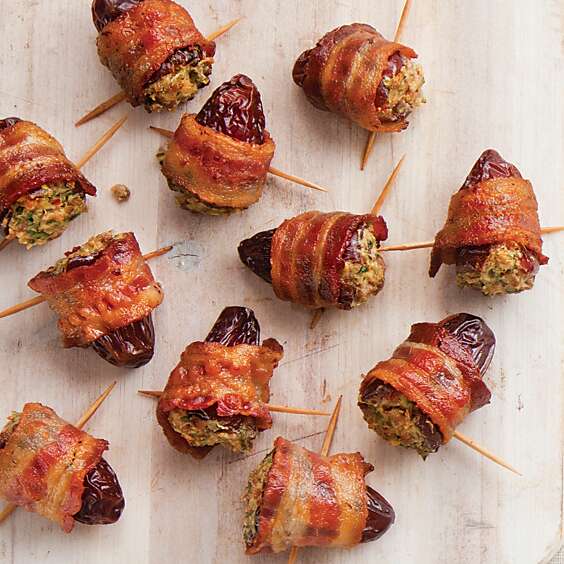 Sausage-Stuffed Bacon-Wrapped Dates
