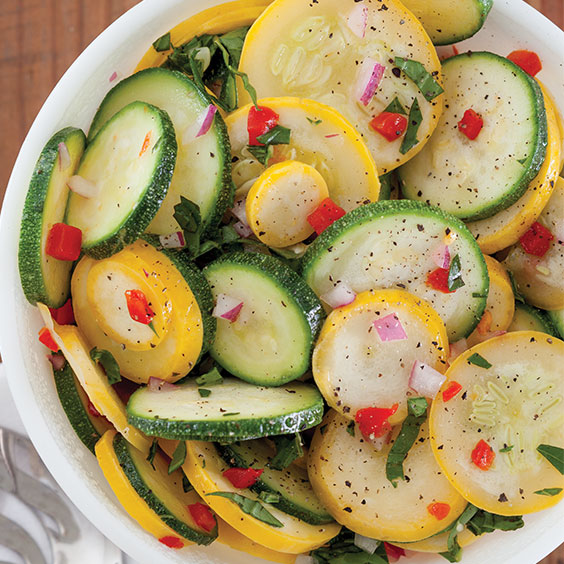 Vinegar-Marinated Squash Salad